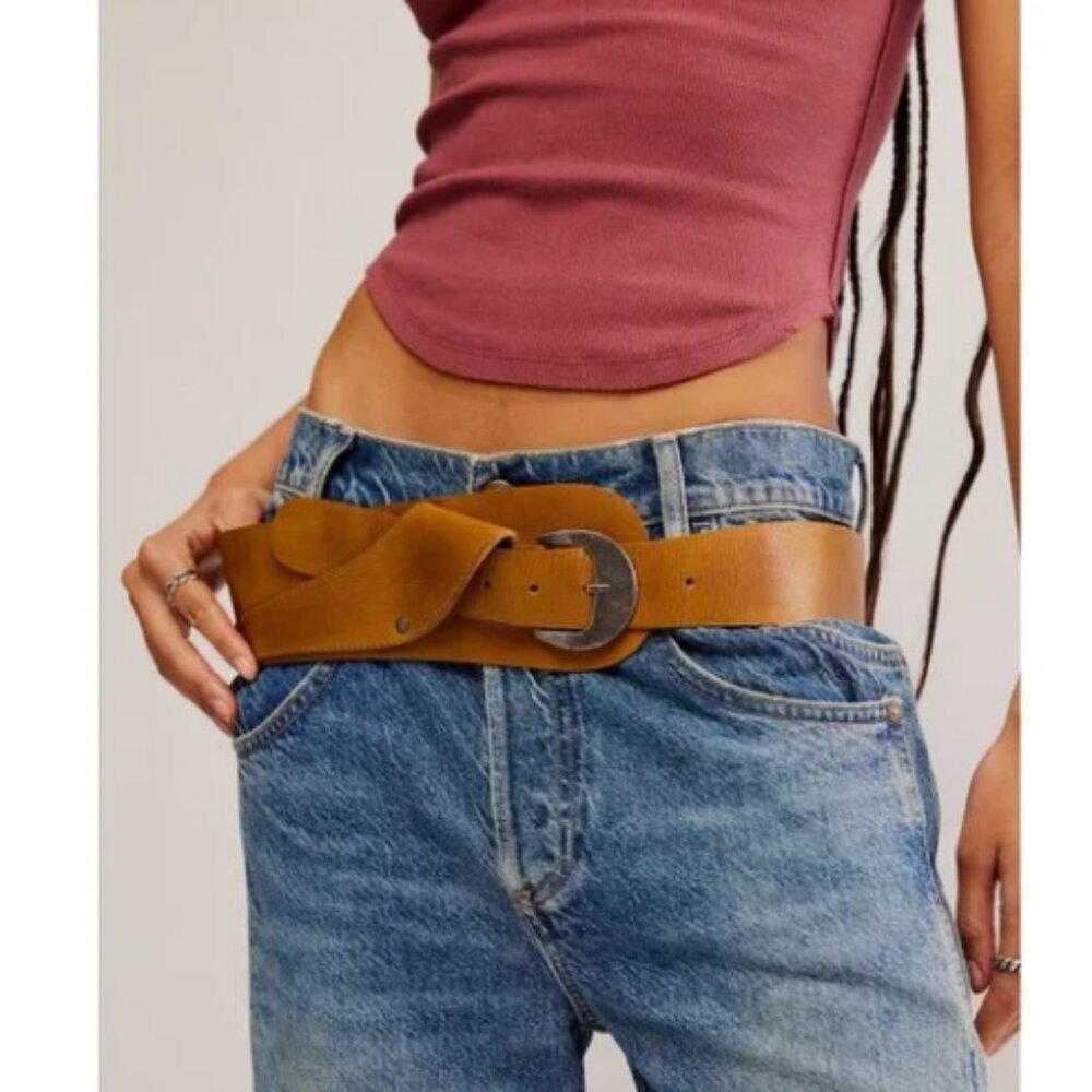 new FREE PEOPLE Jericho Hip Belt / Gilded Gold 253 3S2 - Picture 3 of 5